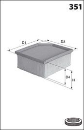 LUCAS FILTERS Ilmansuodatin LFAF669